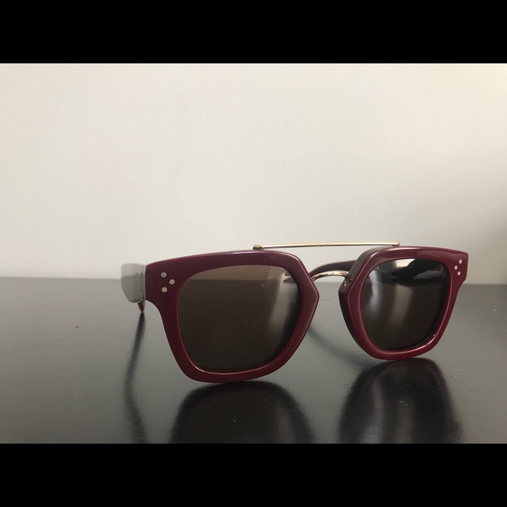 Celine Burgundy Sunglasses
